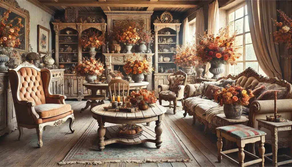 Timeless Shabby Chic Fall Living Room