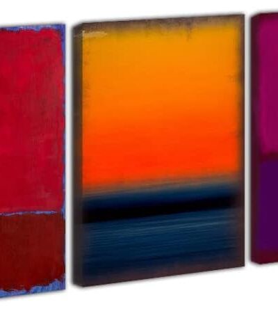 Funky Ombre Wall Art by Mark Rothko - Bold Gradient Wall Decor