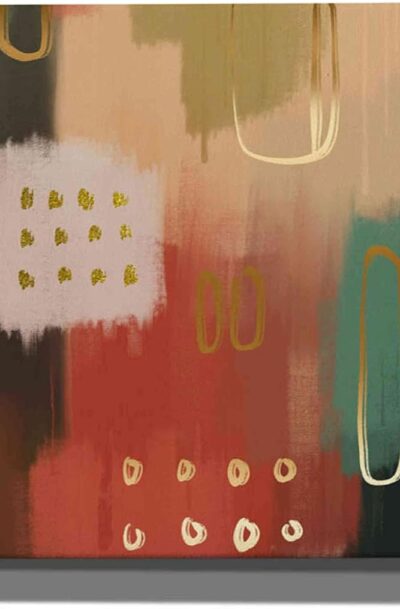 Earthenware' by Delores Naskrent - Earth Tone Abstract Wall Art.