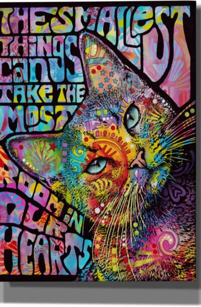 Psychedelic Cat Wall Art - The Smallest Things' by Dean Russo