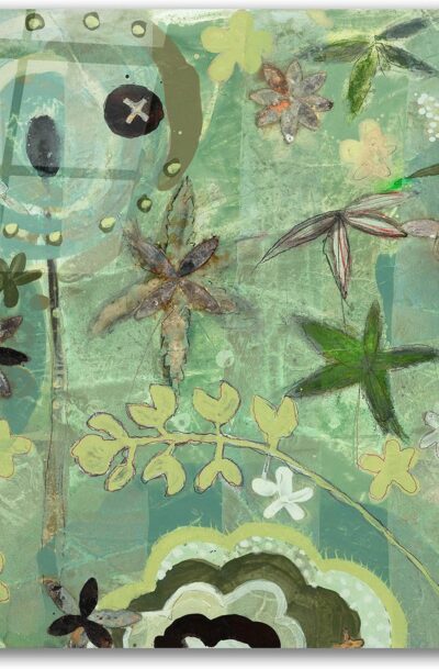 Epic Art Floral Fantasies 1 by Aleah Koury - Floral Glass Wall Art