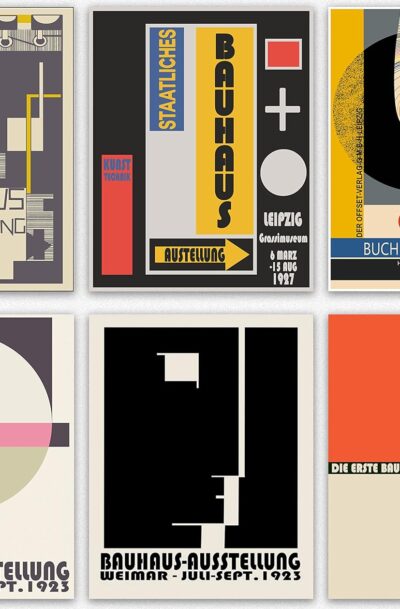 Bauhaus Room Decor - Abstract Collage Wall Art