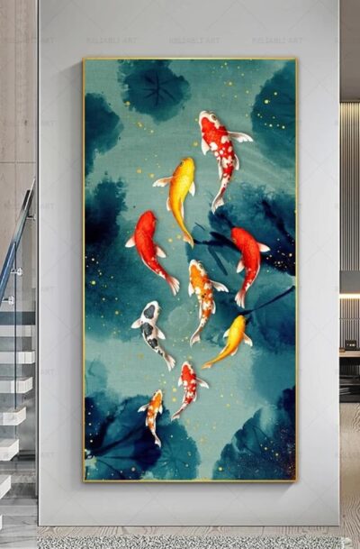 Koi Fish Wall Art Dreamy Fish Wall Art