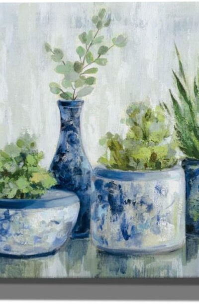 Chinoiserie Plants - Bright Botanical Wall Art' by Silvia Vassileva