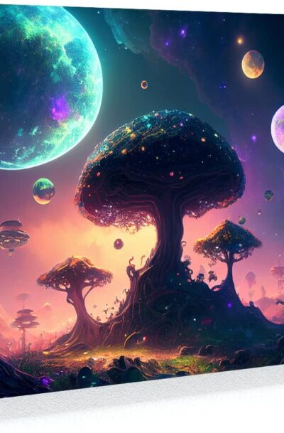 Sense Canvas Trippy Psychedelic Planet X Wall Art