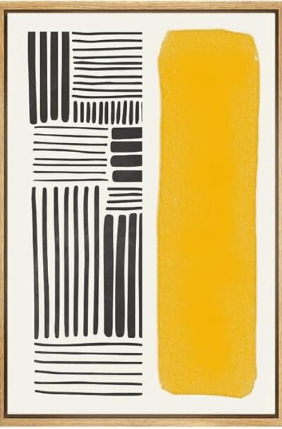 Mid-Century Bright Color Block Minimalism Bohemian Wall Art