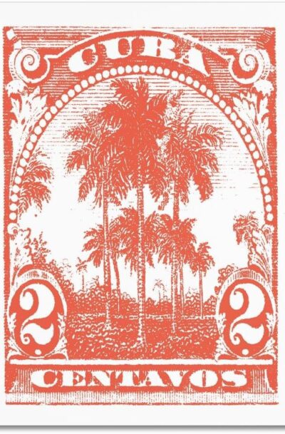 Unique Bright Cuba Postage Stamp Wall Art IX by Wild Apple Portfolio