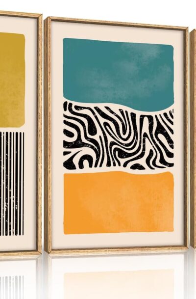 Modern Boho Colorful Mid Century Wall Decor