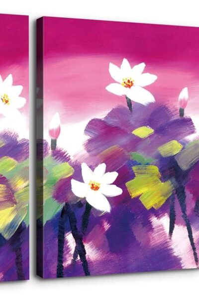 Dreamy Jubilant White Lotus Flower Wall Art