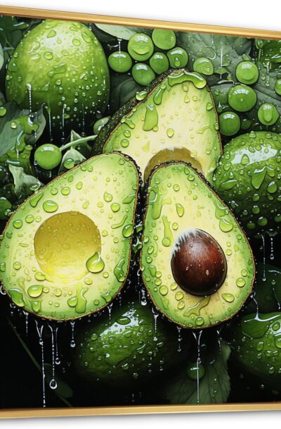 Large Lush Avocado Fruit Wall Art