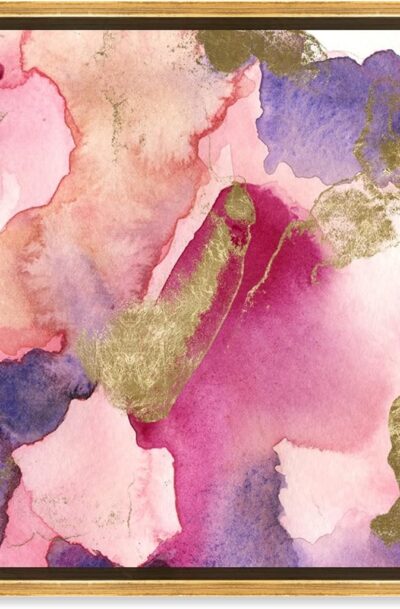 Pink Purple Royal Tenenbaums Wall Art - Dreamy Watercolor Wall Art