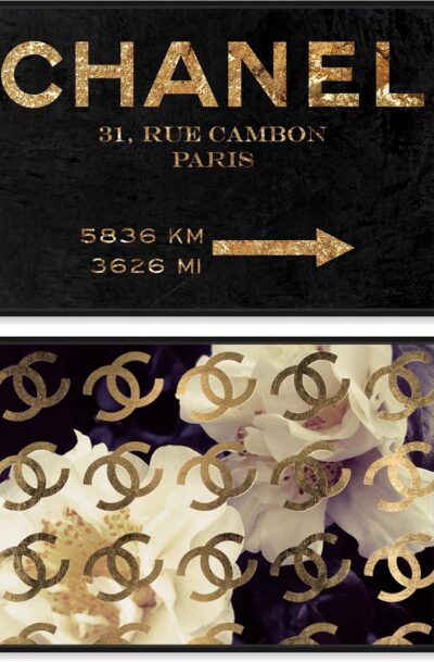 Chic Fashion and Glam Contemporary Wall Art