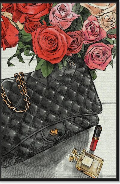 Glam Wall Art - Beautiful Designer Handbag Wall Art