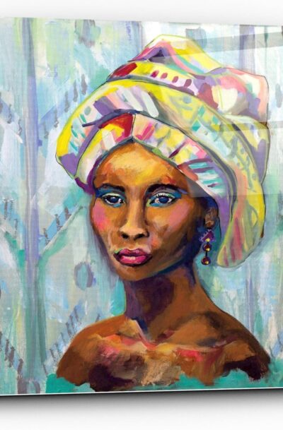 Beautiful Queen Glass Wall Art by Jeanette Vertentes