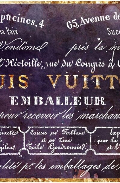 Emballeur Violet Glam Fashion Wall Art