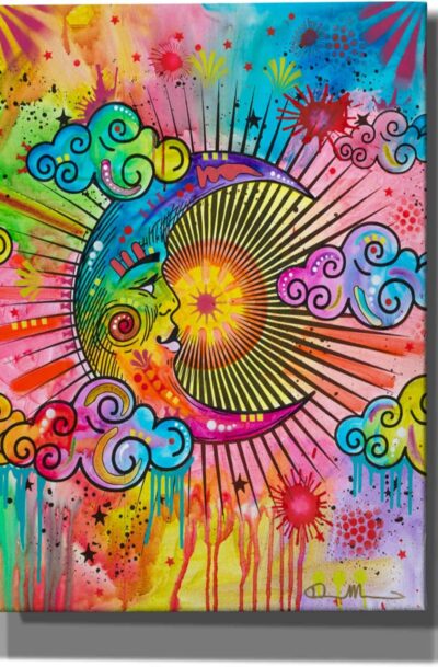 Psychedelic Moon Wall Art by Dean Russo