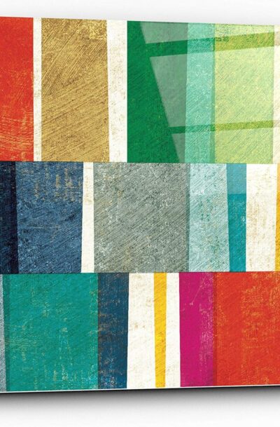 Colorful Abstract Glass Wall Art by Michael Mullan