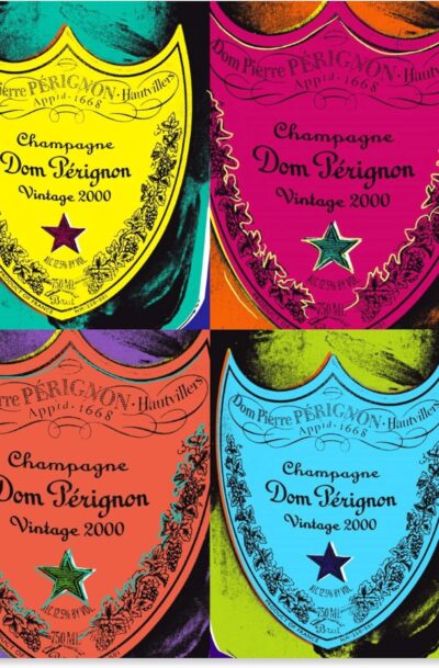 Warholesque Dom P: Pop Art Champagne Wall Art
