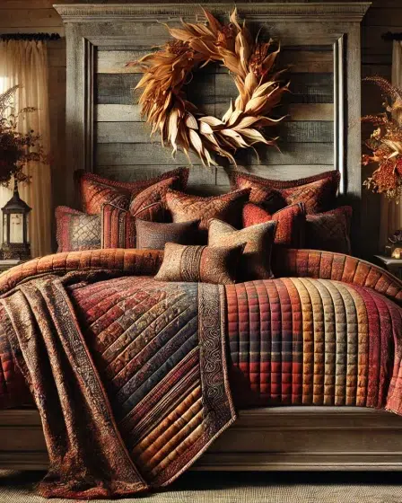 Rustic yet Dreamy Fall Farmhouse Interior Design Idea