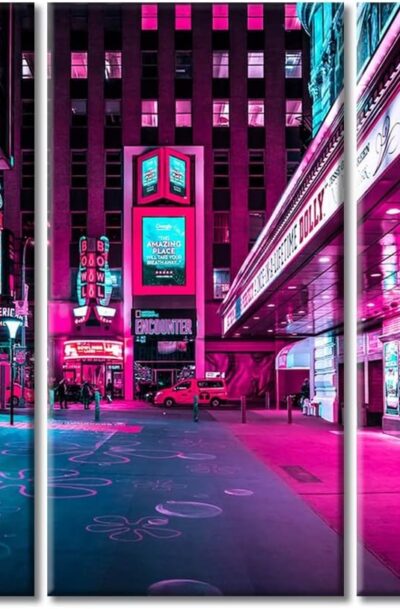 Intriguing Cyberpunk New York Wall Art