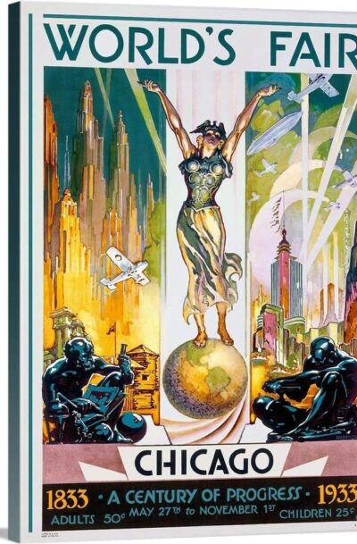 Chicago Worlds Fair Wall Art: Chicago1933 Wall Art
