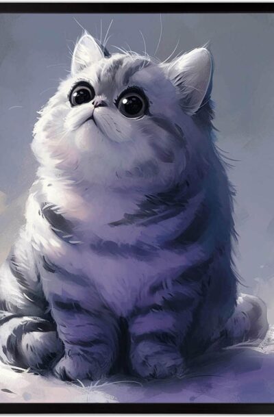 Absolutely Adorable Fluffy Kitten Wall Art