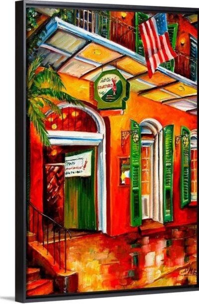 Pat O'Brien's on Bright Bourbon Street: New Orleans Wall Art
