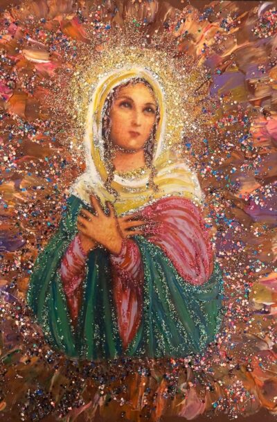 Divine Holy Sacred Virgin Mary Wall Art by Alexander and Vera Antanenka