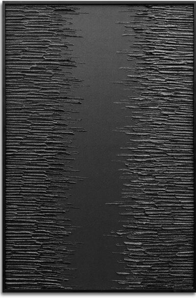 Intriguing Black Modern Abstract Texture Wall Art