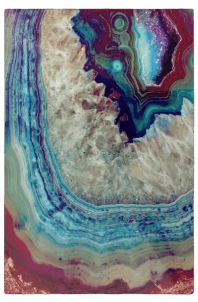 Absolutely Magnificent Agate Metal Wall Art