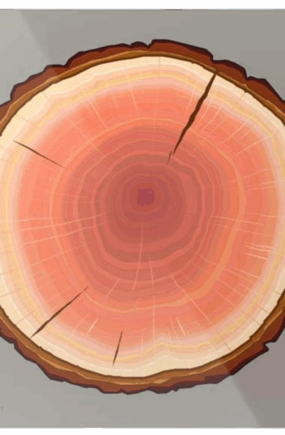 Beautiful Rustic Tree Ring Metal Wall Art: Beating Heart