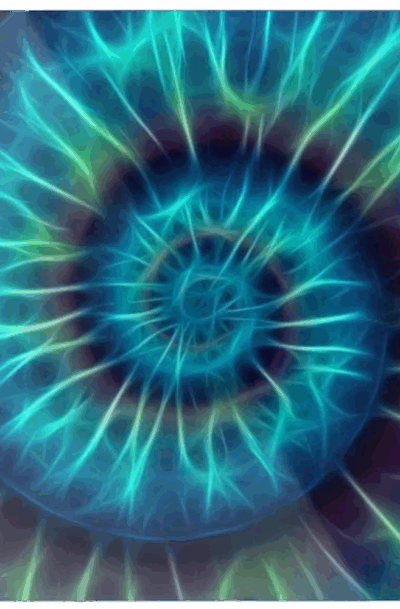 Blue Power Bold Tie-Dye Metal Wall Art