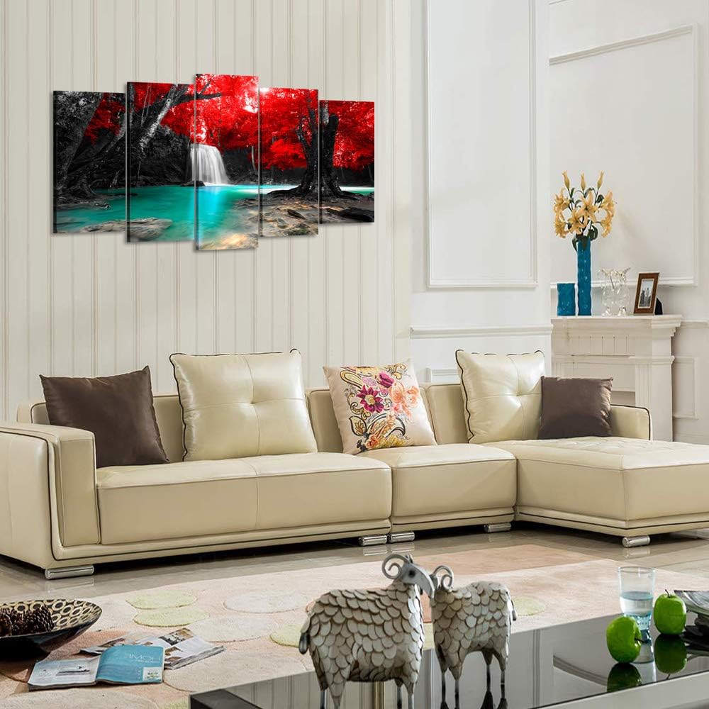 Bold Awe-inspiring Waterfall Nature Wall Art Landscape