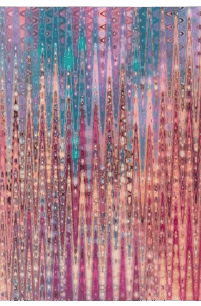 Bright Abstract Pink Geometric Metal Wall Decor