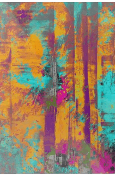 Burst Of Energy: Vibrant Colorful Metal Wall Art