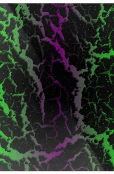 Futuristic Otherworldly Metal Wall Art: Cracked Space Lava