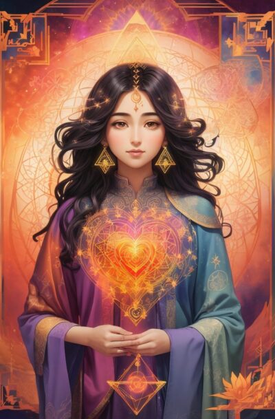 Sacred Heart of Divine Light by Pamela Arsena Canvas Print