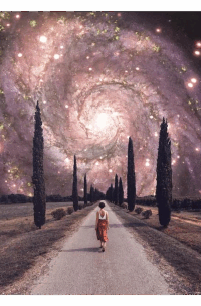 Dreamy Awe-inspiring Cosmic Wall Art: A Wrinkle in Space