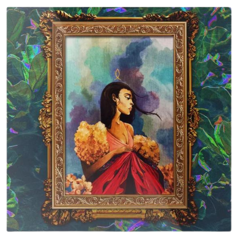 Dreamy Feminine Mosaic Metal Wall Art