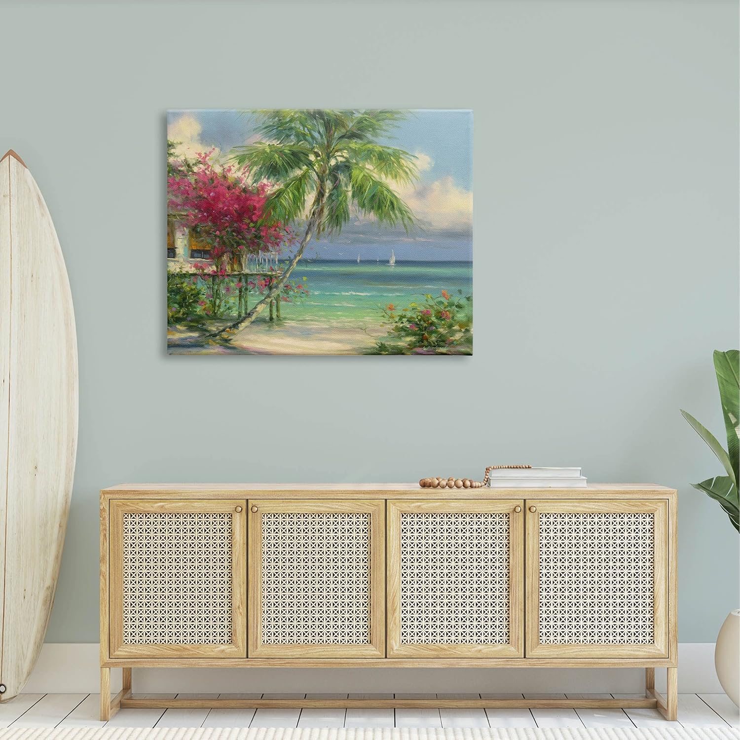 Floral Vacation Resort Summer Tropical Wall Art by Design by Martin Figlinski