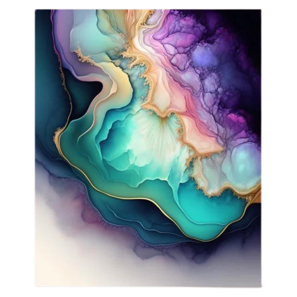 Glam Crystal-Inspired Gemstone Metal Wall Art