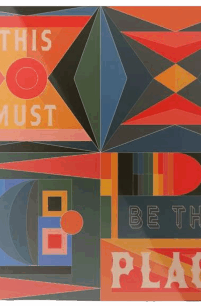 Charming Retro Mid-Century Modern Metal Wall Art