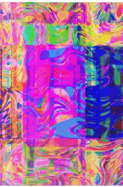 Psychedelic Abstract Metal Wall Art: Purple Dream