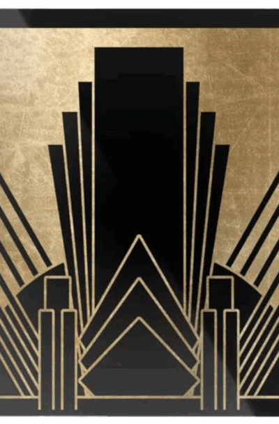 Striking Bold Art Deco Metal Wall Art