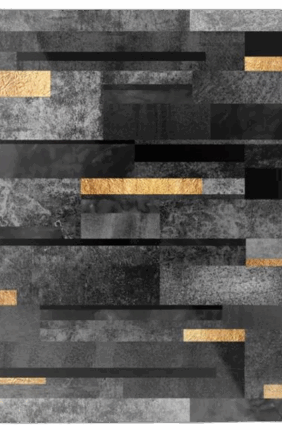 Urban Black & Gold Metal Wall Art
