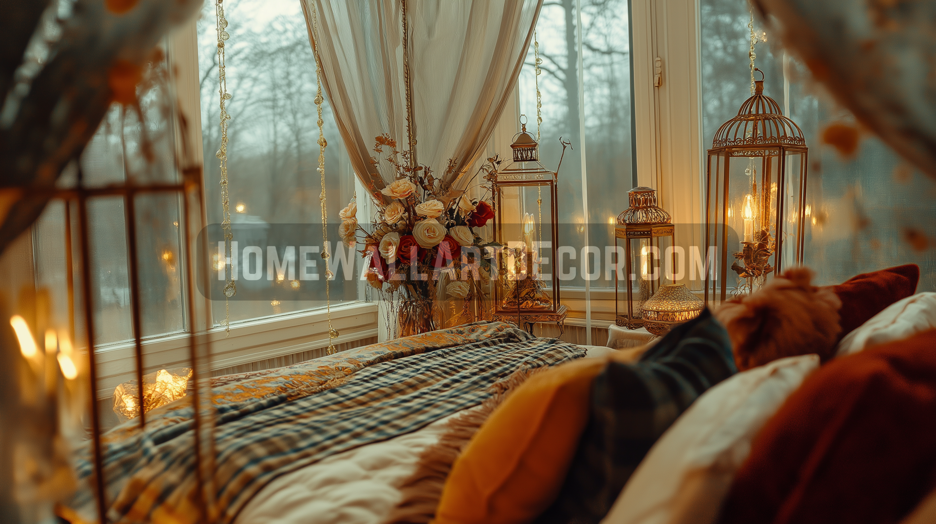 Rustic Cozy Fall Bohemian Interior Design Ideas: Dream Cozy yet Rustic Bohemian Fall Bedroom