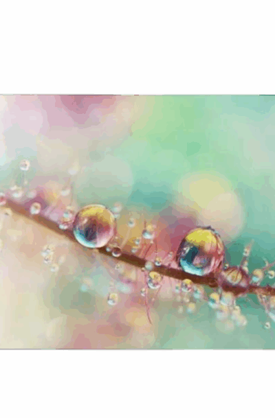 Colorful Dreamy Pastel Bohemian Wall Art: Rainbow Smoke Drops
