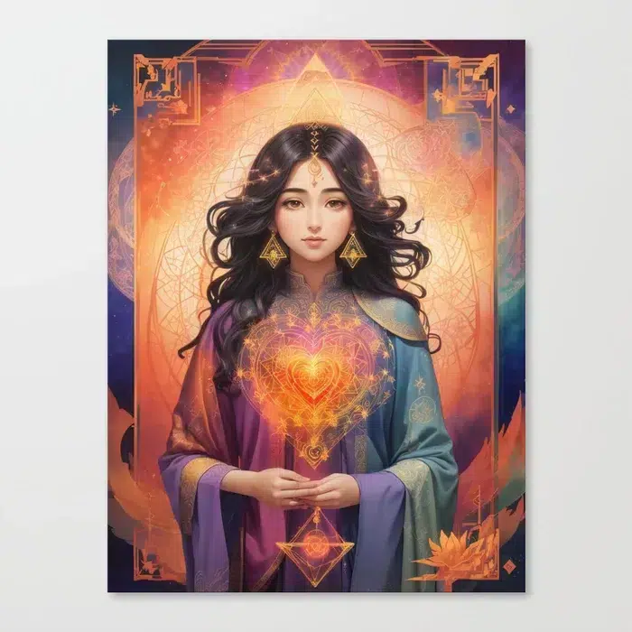 Sacred Heart of Divine Light Wall Art by Pamela Arsena