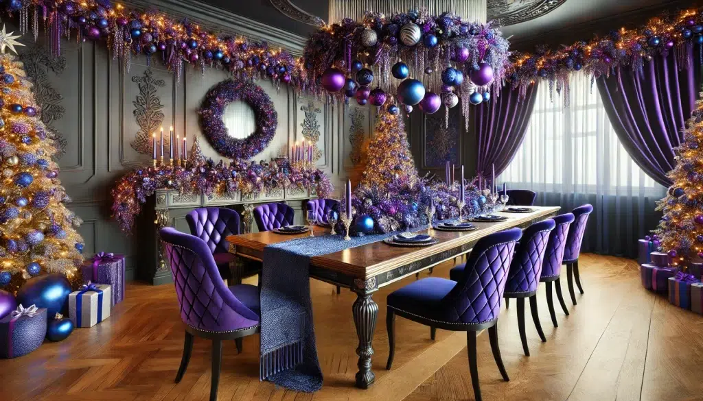 purple christmas decorations