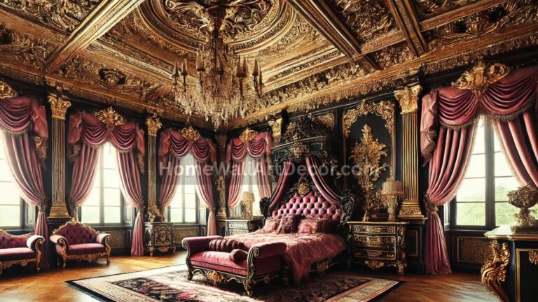 Russian Revival Bedroom - Luxurious Baroque Russian Revival Bedroom